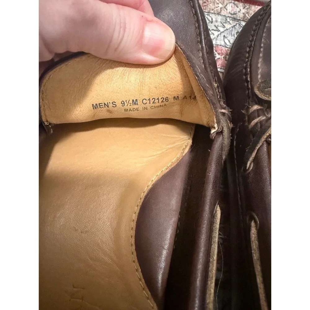 Cole Haan Grant Canoe Camp Moc Mens 9.5M Brown Leather Driving Loafers C12126